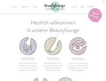 Tablet Screenshot of beautylounge.ch